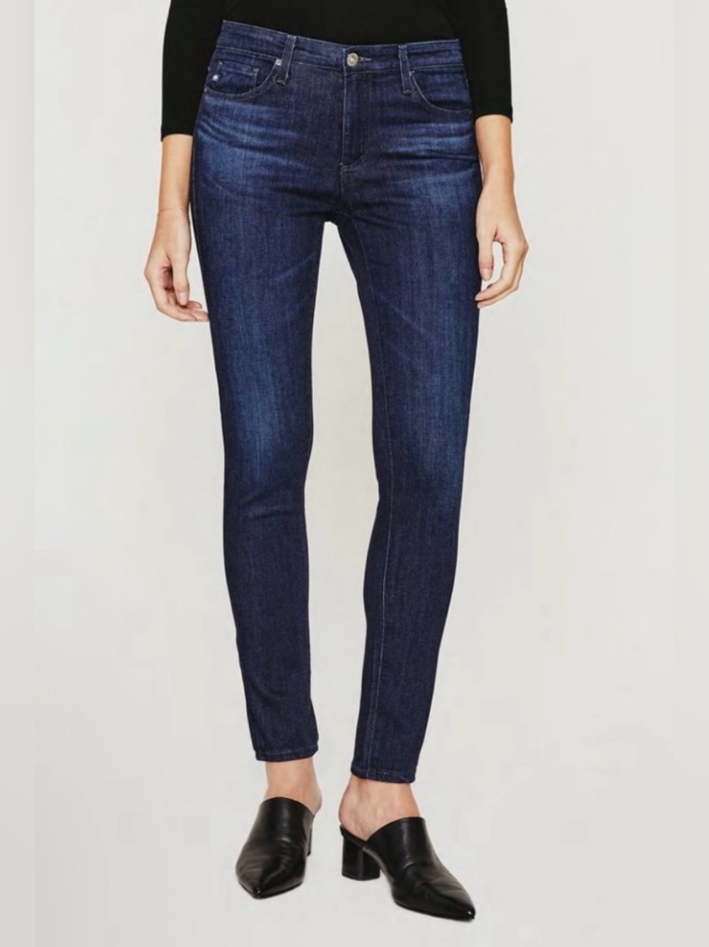 AG Adriano Goldschmied Dark Wash Super Skinny Legging Ankle Jeans - Size 27 NWT